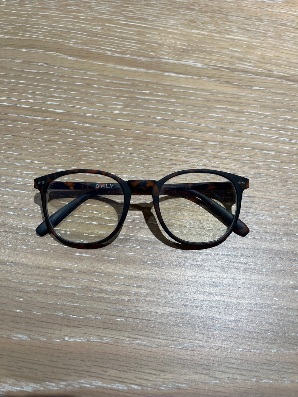 ONLY Brown Tortoiseshell Round blue light Glasses